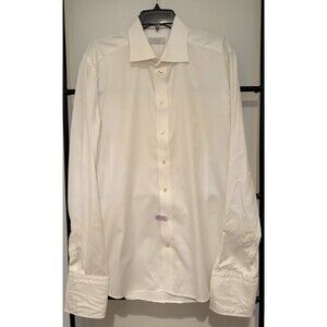 Eton Men's Dress Shirt in White Contemporary Fit Size 17